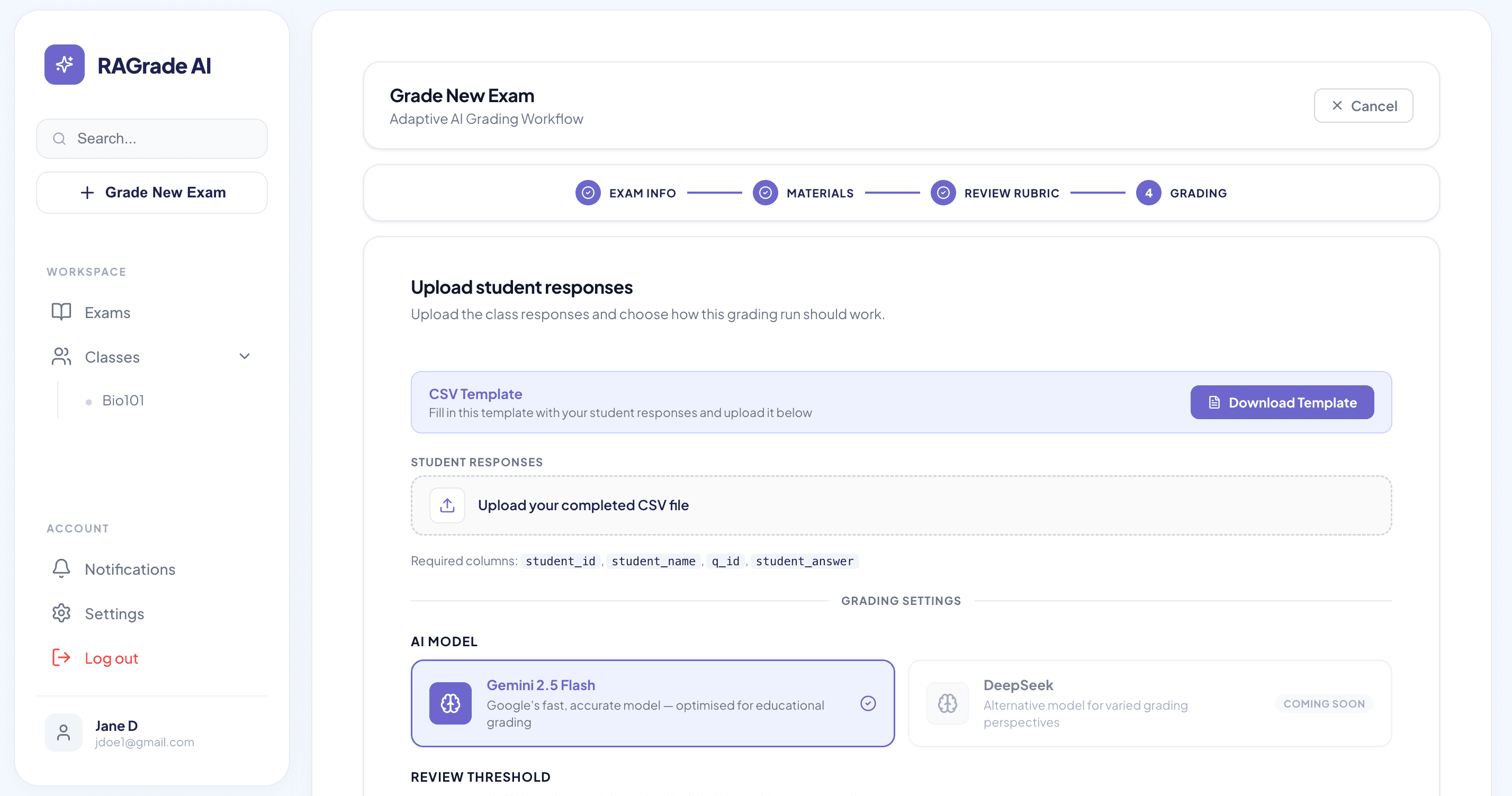 RAGrade screenshot 3