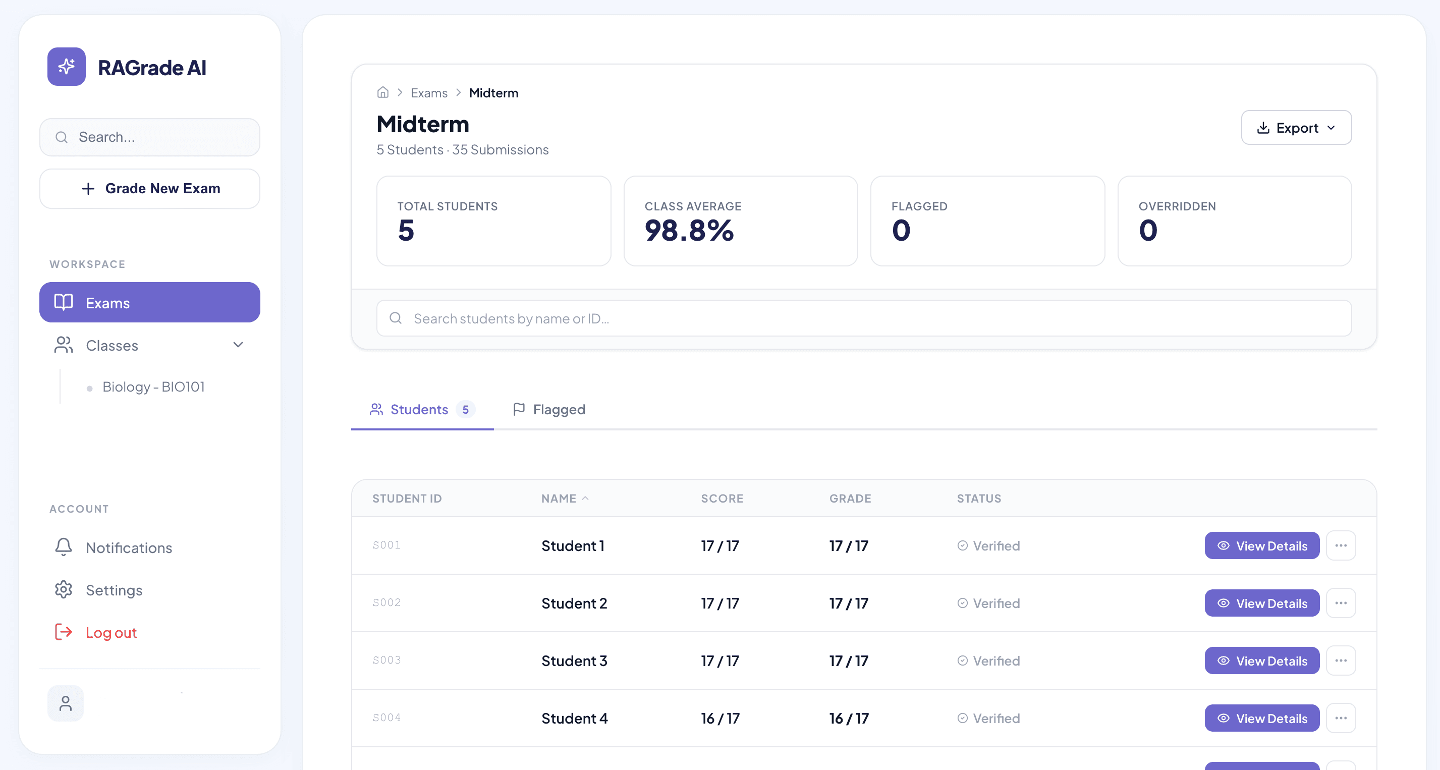RAGrade screenshot 5